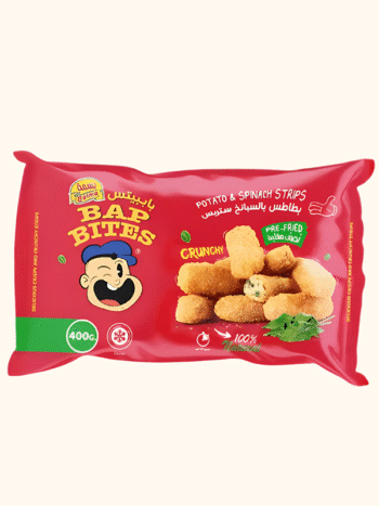 Potato & Spinach Strips 400g