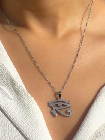 Silver Ancient Eye of Horus - Stainless Steel