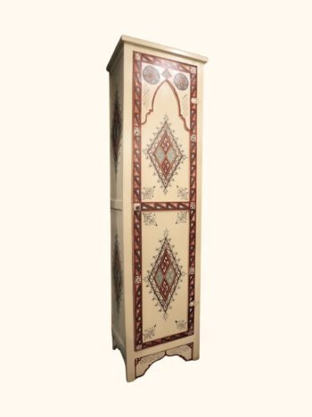 Handmade Moroccan Cabinet with Traditional Painting