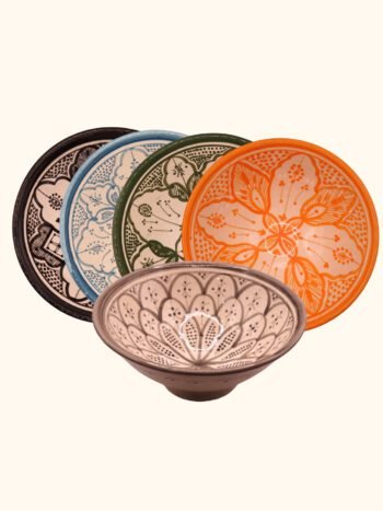 Handmade Painted Moroccan Ceramic Bowls