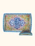 Colorful Handmade Moroccan wooden Serving Tray