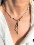 Watermelon Palestine” Necklace – 18K Gold Plated