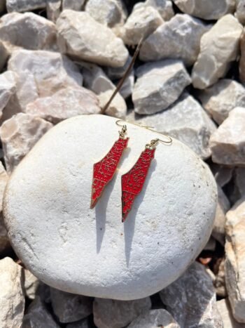“Palestine Geometric” Earrings – 18K Gold Plated