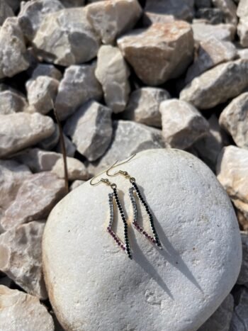 “Palestine Shine Line” Earrings -18K gold plated