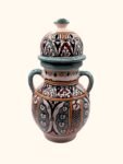 Handmade Moroccan Ceramic Amphora with Lid