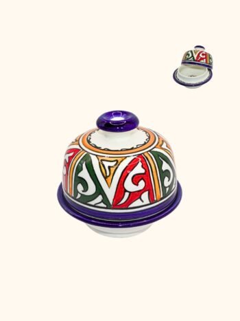 Handmade Moroccan Ceramic Containers with Lid