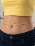 Personalized Double Waist Chain "Arabic Soul" – 18K Gold Plated